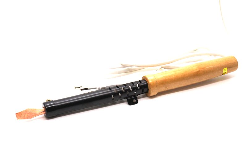 картинка Паяльник PD 100W (нихромовый нагреватель) с деревянной ручкой | ВсеКомпоненты.ру