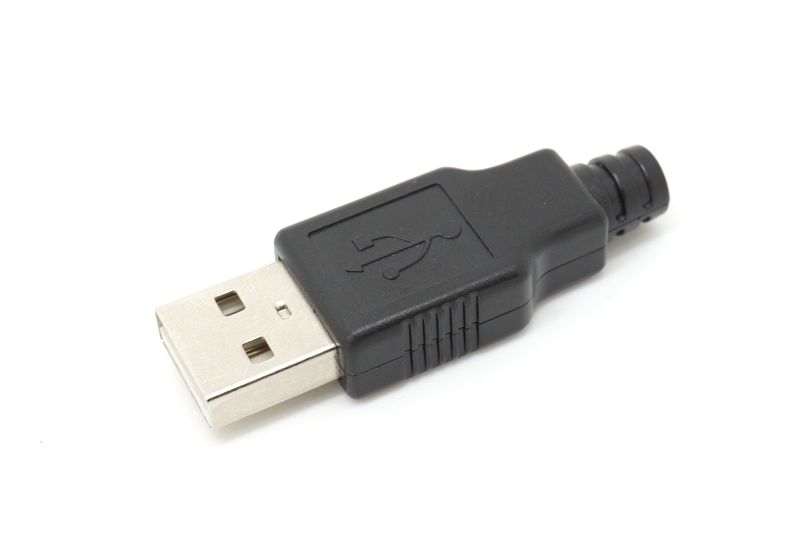 картинка Разъём USB type A (male) вилка разборная | ВсеКомпоненты.ру