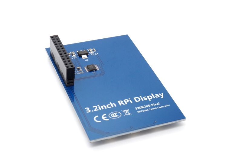 картинка LCD 3.2" TFT LCD 320X240  сенсорный дисплей для Raspberry Pi A, B/B+ | ВсеКомпоненты.ру