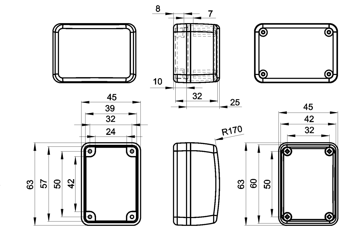 картинка Корпус пластиковый ВК-5 | ВсеКомпоненты.ру