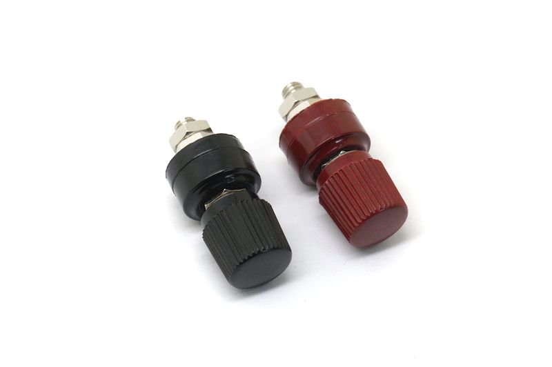 картинка Клеммные зажимы (красный+черный) | ВсеКомпоненты.ру