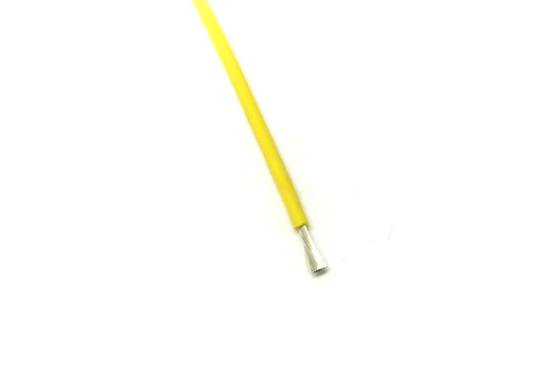 картинка Провод силиконовый 18AWG жёлтый | ВсеКомпоненты.ру