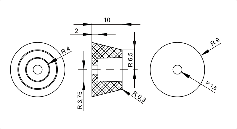 картинка Ножка 18мм | ВсеКомпоненты.ру