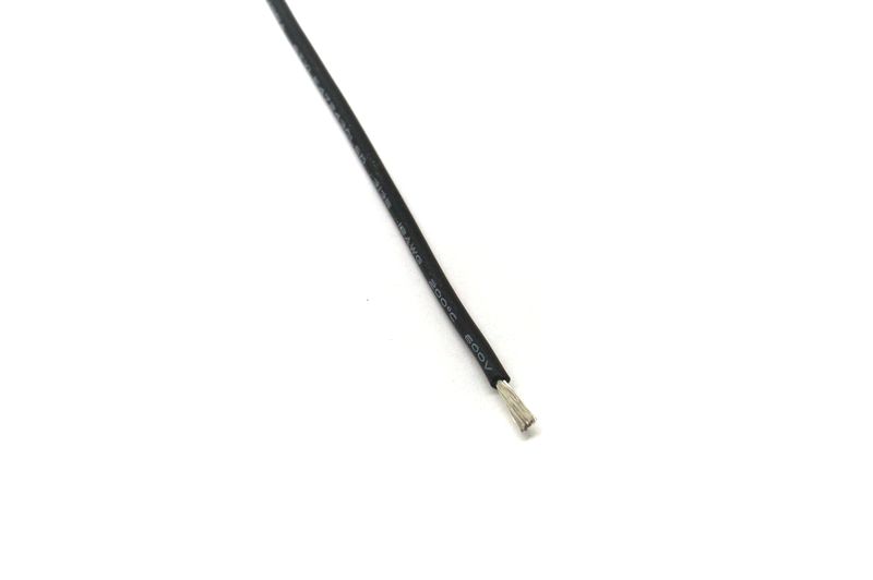 картинка Провод силиконовый 18AWG чёрный | ВсеКомпоненты.ру