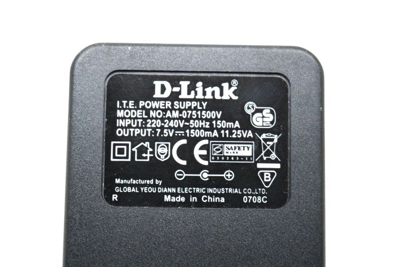 картинка Блок питания 7,5 V 1500mA 11,25VA | ВсеКомпоненты.ру