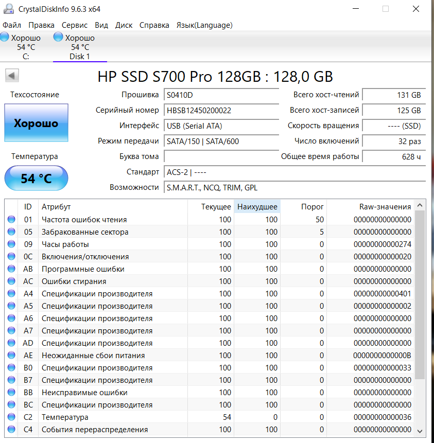 картинка SSD HP M2 SATA 128GB | ВсеКомпоненты.ру
