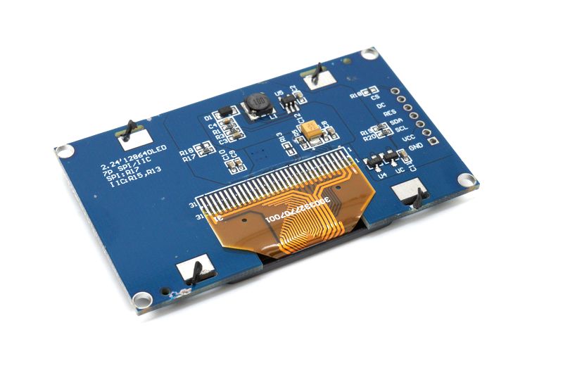 картинка OLED SPI или I2C 2.42" 128x64 Yellow | ВсеКомпоненты.ру